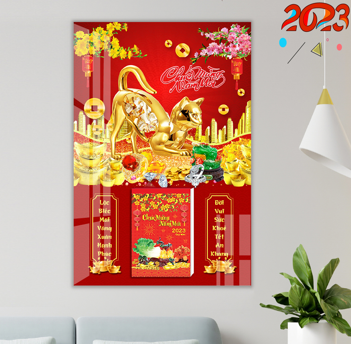Lịch tráng gương 2027 Mẫu 1